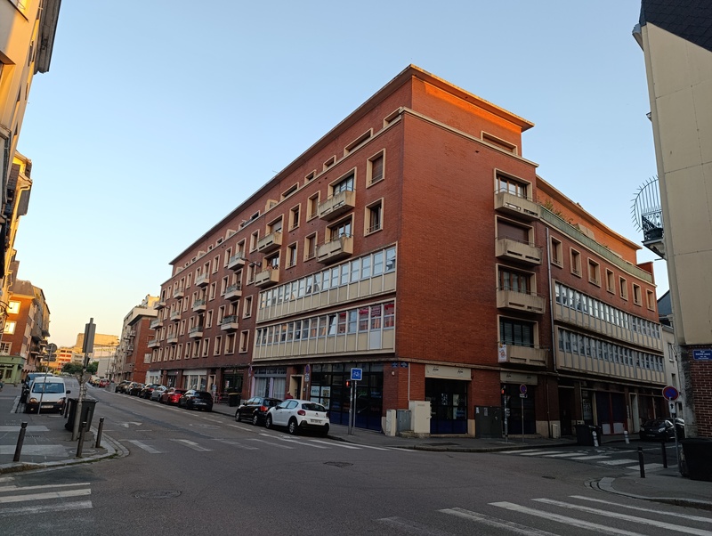 Crédit photo : cerema Rouen, centre ville rive droite